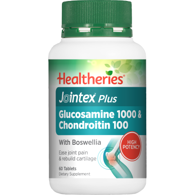 Healtheries Jointex Plus Glucosamine 1000 & Chondroitin 100mg Tablets 60pk