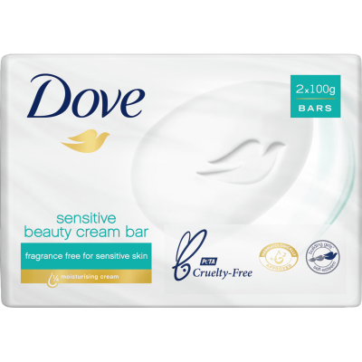 Dove Sensitive Beauty Cream Bar 2 x 100g