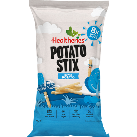 Healtheries Potato Stixs Roast Potato Snack Foods 8pk