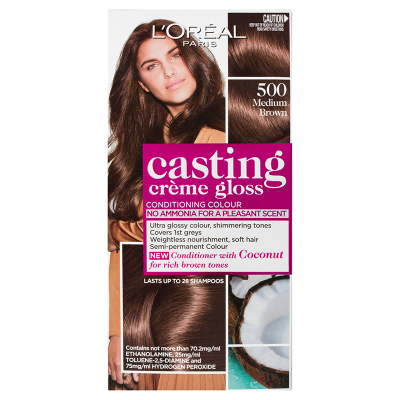 L'Oreal Paris Casting Creme Gloss 500 Medium Brown Hair Colour ea