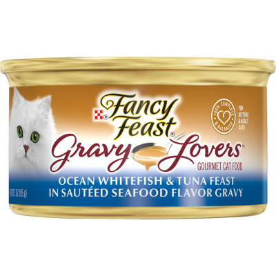 Purina Fancy Feast Ocean Whitefish & Tuna In Gravy Cat Food 85g