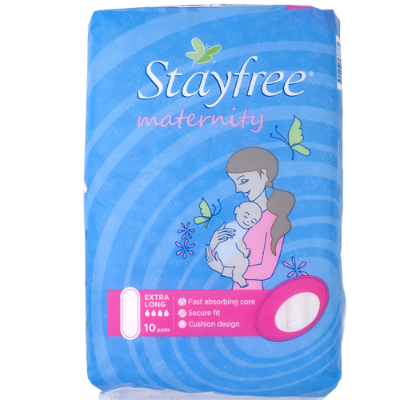 Stayfree Maternity Extra Long Pads 10ea