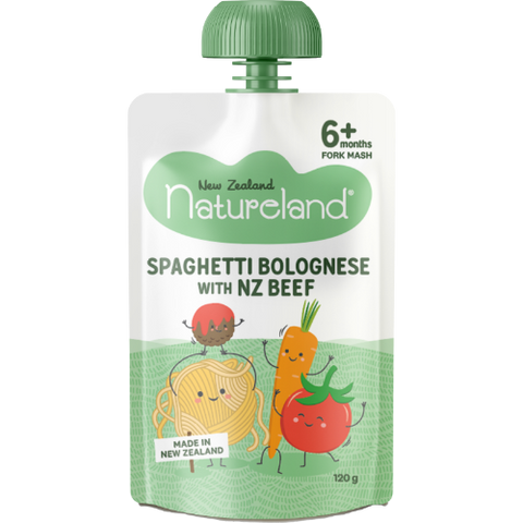 Natureland Spaghetti Bolognese With NZ Beef 6+ Months 120g