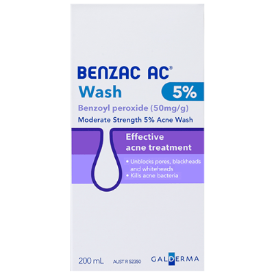 Benzac AC 5% Wash 200ml