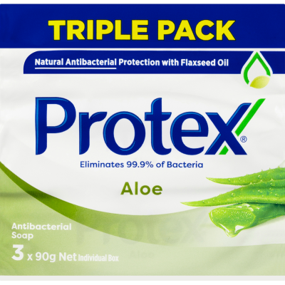 Protex Antibacterial Protection With Aloe Extracts Bar Soap 3 x 90g