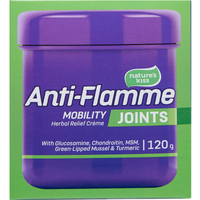 Nature's Kiss Anti-Flamme Joints Mobility Herbal Relief Creme 120g