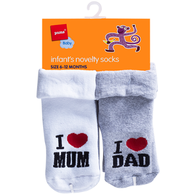 Pams Infant Novelty Socks 6 - 12 Months ea