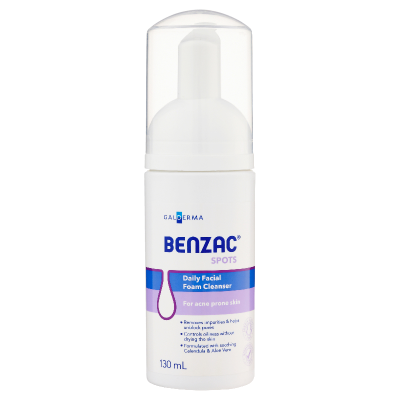 Benzac Daily Facial Foam Cleanser 130ml