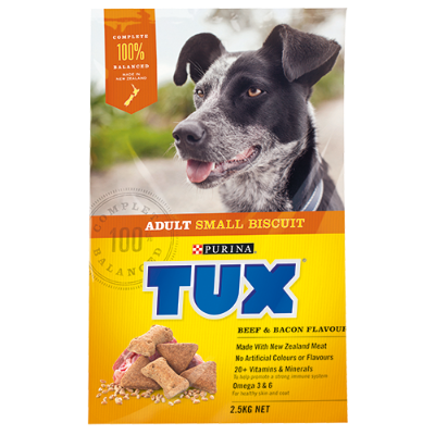 Purina TUX Beef & Bacon Biscuits Small 2.5kg
