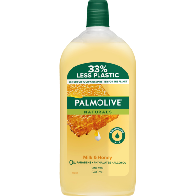 Palmolive Naturals Milk & Honey Nourishing Liquid Hand Wash Refill 500ml