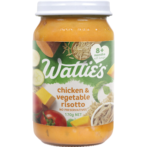 Wattie's For Baby Chicken & Vegetable Risotto 8+ Months Soft Lumps 170g