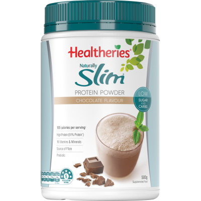 Healtheries Naturally Slim Chocolate Flavour Protein Powder 500g