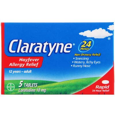 Claratyne 10mg Tablets Antihistamines 5pk