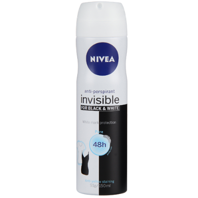 Nivea Invisible Black & White Anti-Perspirant Deodorant 150ml