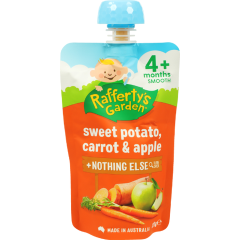 Rafferty's Garden Sweet Potato Carrot & Apple 4+ Months Smooth 120g