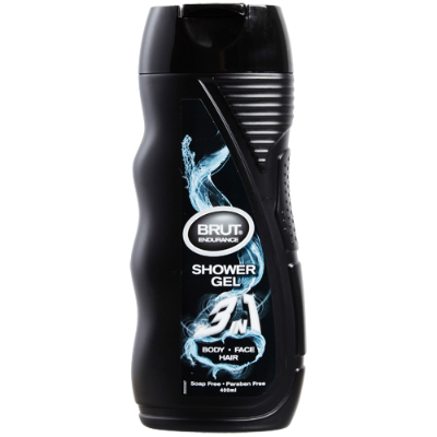 Brut Endurance Body Face Hair Shower Gel 400ml