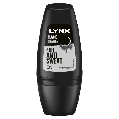 Lynx Men Black 48H Anti Sweat Antiperspirant Roll On 50ml