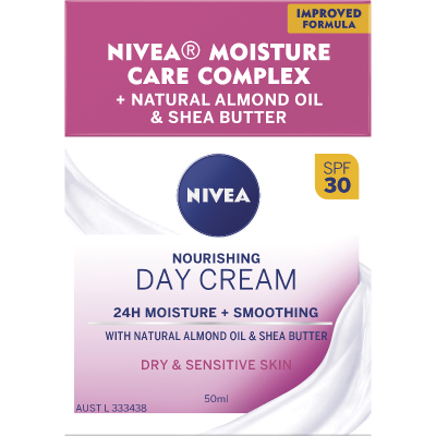 Nivea Dry & Sensitive Skin  SPF30 Nourishing Day Cream 50ml