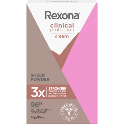 Rexona Clinical Protection Sheer Powder Antiperspirant 45ml