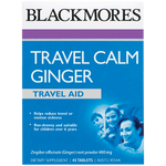 Blackmores Travel Calm Ginger Tablets 45pk