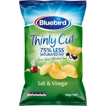 Bluebird Thinly Cut Salt & Vinegar Potato Chips 140g