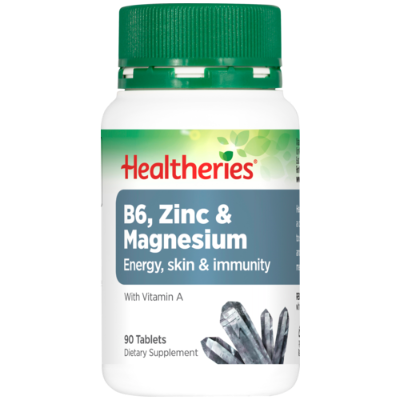 Healtheries B6 Zinc & Magnesium Tablets 90ea