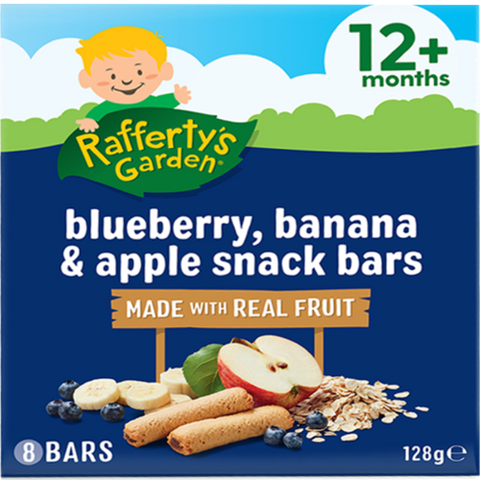 Rafferty's Garden Blueberry Banana & Apple Snack Bars 12+ Months 128g