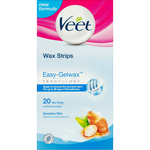 Veet Easy-Gel Legs Sensitive Skin Wax Strips 20pk