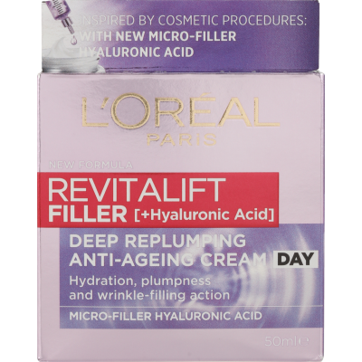 L'Oreal Paris Revitalift Filler [+HA] Deep Replumping Anti-Ageing Day Cream 50ml