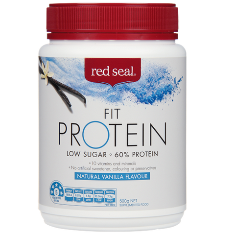 Red Seal Fit Protein Vanilla Supplement Food 500g