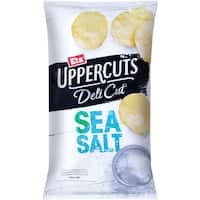 eta uppercuts deli cut potato chips sea salt 140g