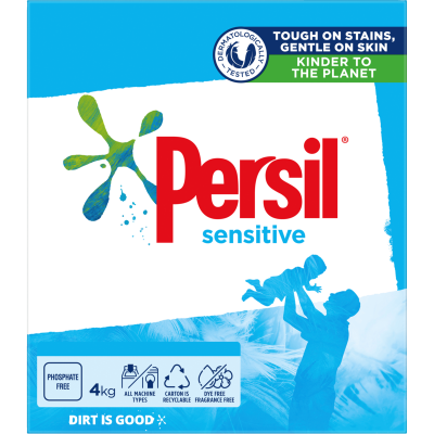 PERSIL SENSITIVE F&T POWDER 3 X 4KG / 250+ WASHES
