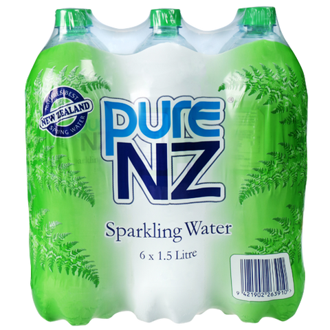 Pure NZ Sparkling Spring Water 6pk