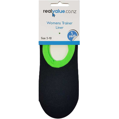 Real Value Womens Trainer Liner Size 5-10 1ea