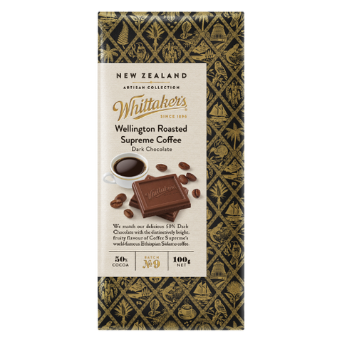 Whittaker's Wellington Roasted Supreme Coffee Chocolate 100g