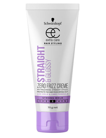 Schwarzkopf Extra Care Hair Product Straight & Glossy Creme tube 70g
