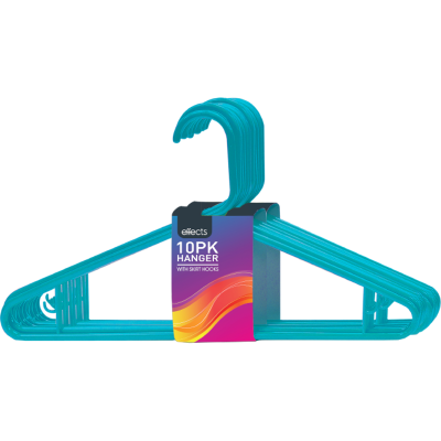 Effects Plastic Assorted Coathangers 10pk