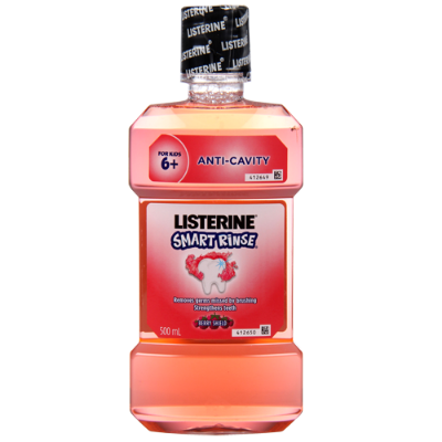 Listerine Berry Smart Rinse Anti-Cavity For Kids 6+ 500ml