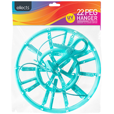 Effects Round 30cm Hanger & 22 Pegs 1pk