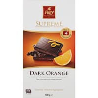 frey chocolate block dark orange 100g