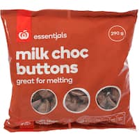 essentials choc buttons milk 290g