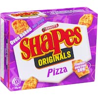 arnotts shapes crackers pizza originals 190g