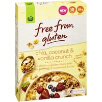 free from gluten cereal chia coconut & vanilla 350g