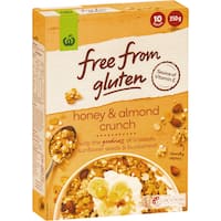 free from gluten cereal honey almond crunch 350g