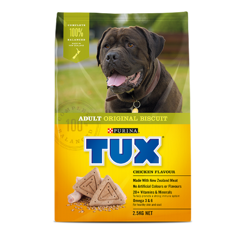 Purina TUX Adult Original Biscuit Chicken Dog Food 2.5kg