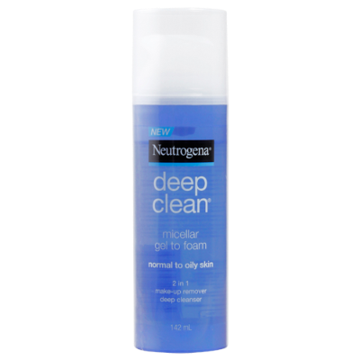 Neutrogena Deep Clean Facial Cleanser Micellar Gel Normal & Oily 142ml