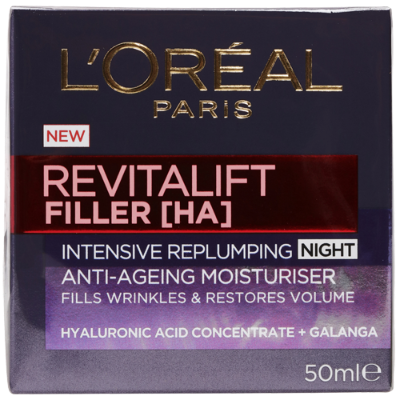 L'Oreal Paris Revitalift Filler [+HA] Replumping Night Cream 50ml