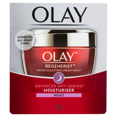 Olay Regenerist Advanced Anti-Ageing Night Moisturiser Micro Sculpting Cream 50g