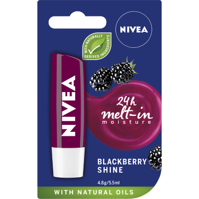 Nivea Blackberry Shine Lip Balm ea