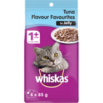 Whiskas Tuna Flavour Favourites In Jelly Wet Cat Food Pouches 4pk